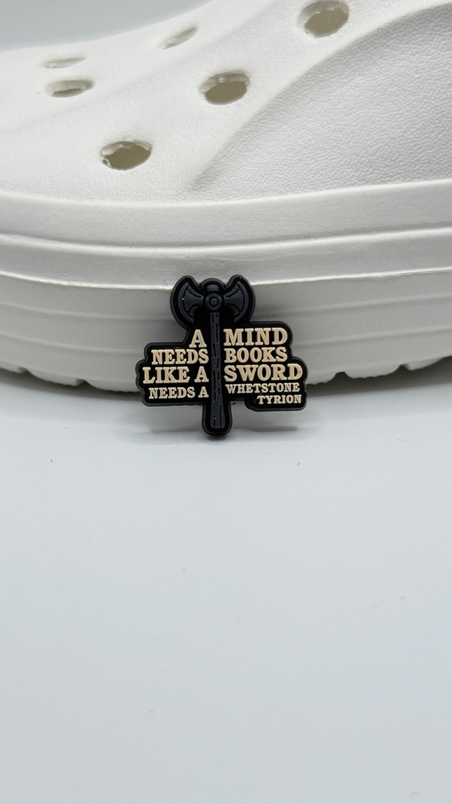 Game of Thrones Brands shoe charms for Crocs-style clogs