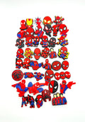 Spiderman shoe charms, set of 42, for Crocs-style clogs
