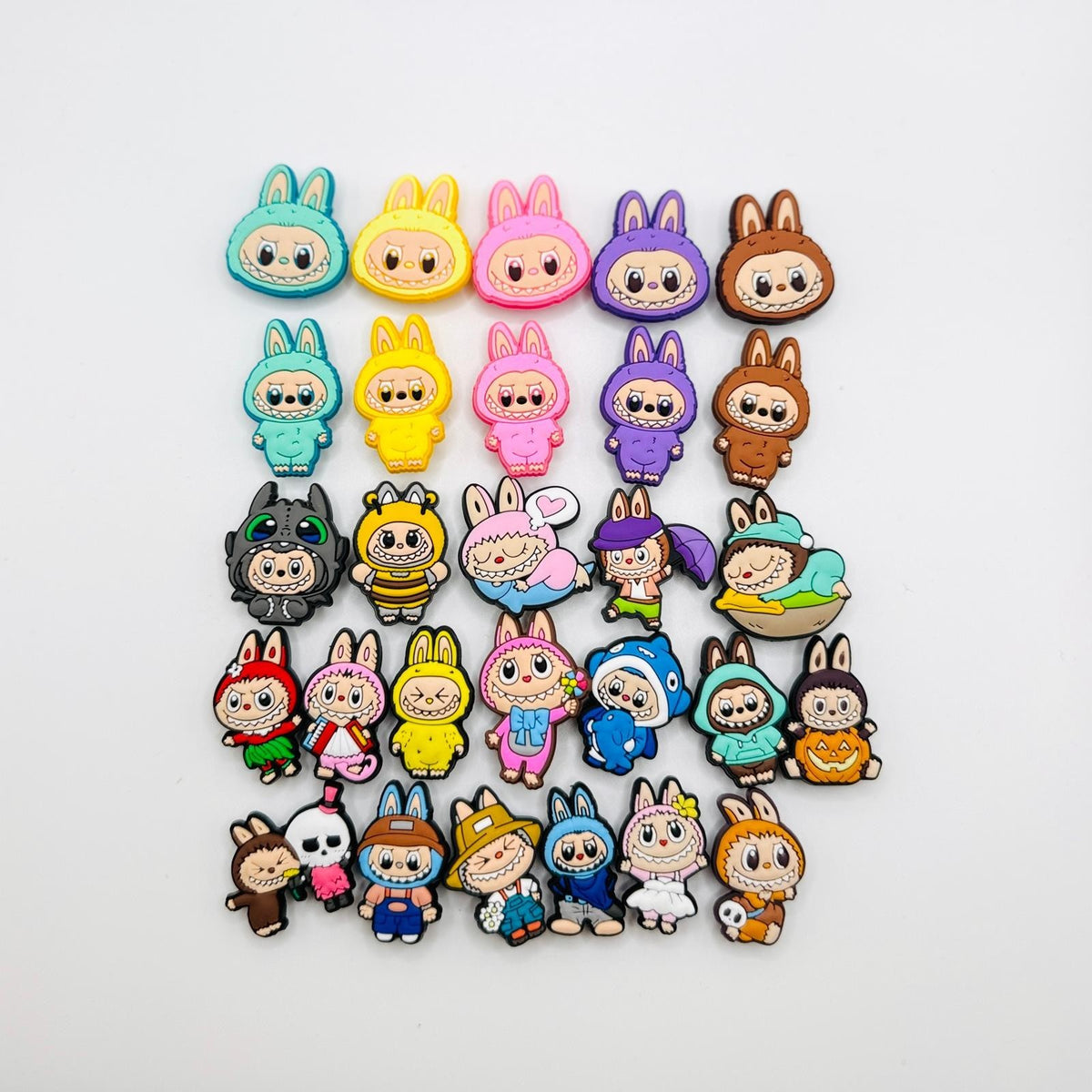 Labubu Monsters character designs shoe charms, set of 28 – photo 1