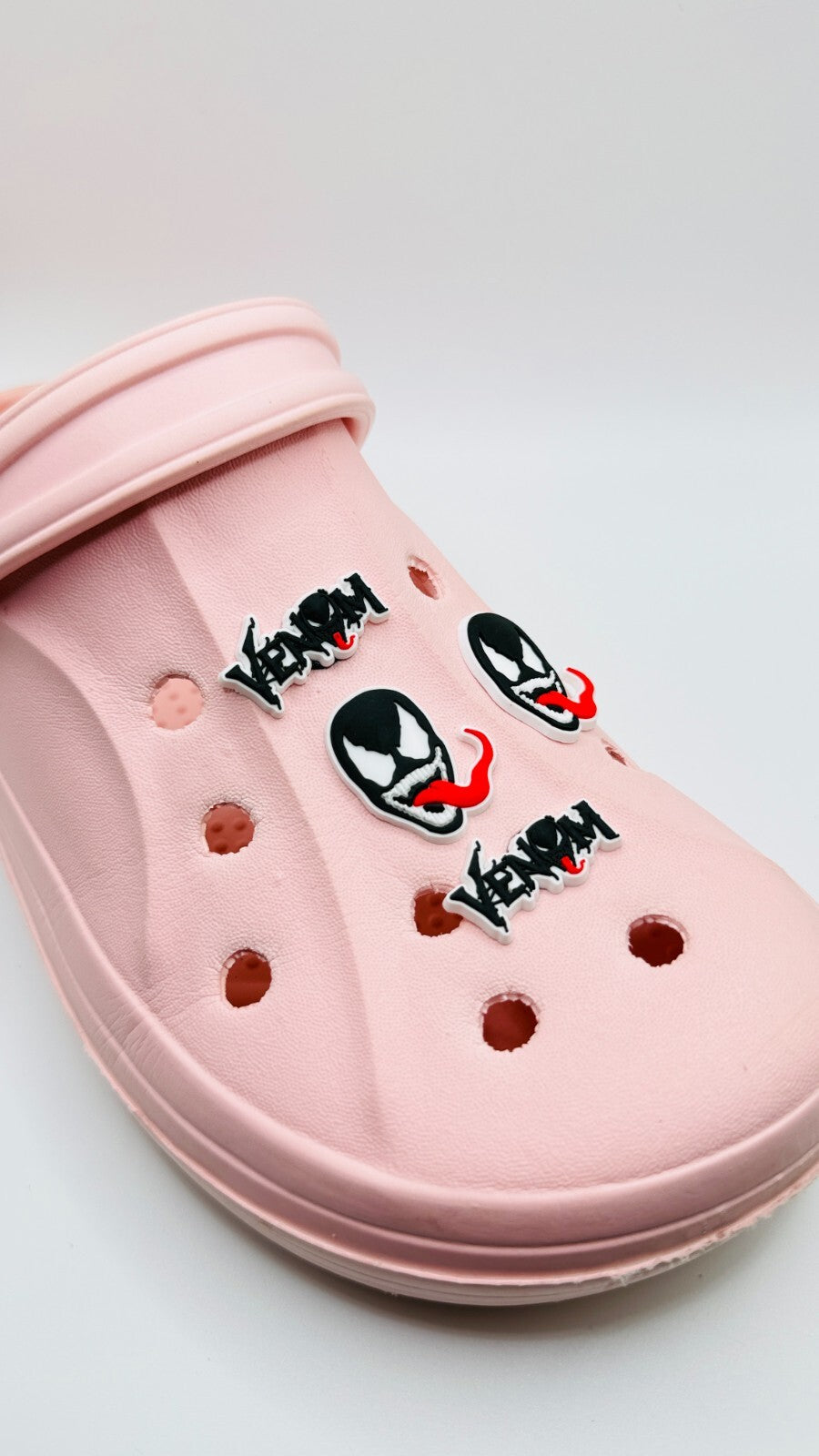 Venom shoe charms, set of 4, for Crocs-style clogs