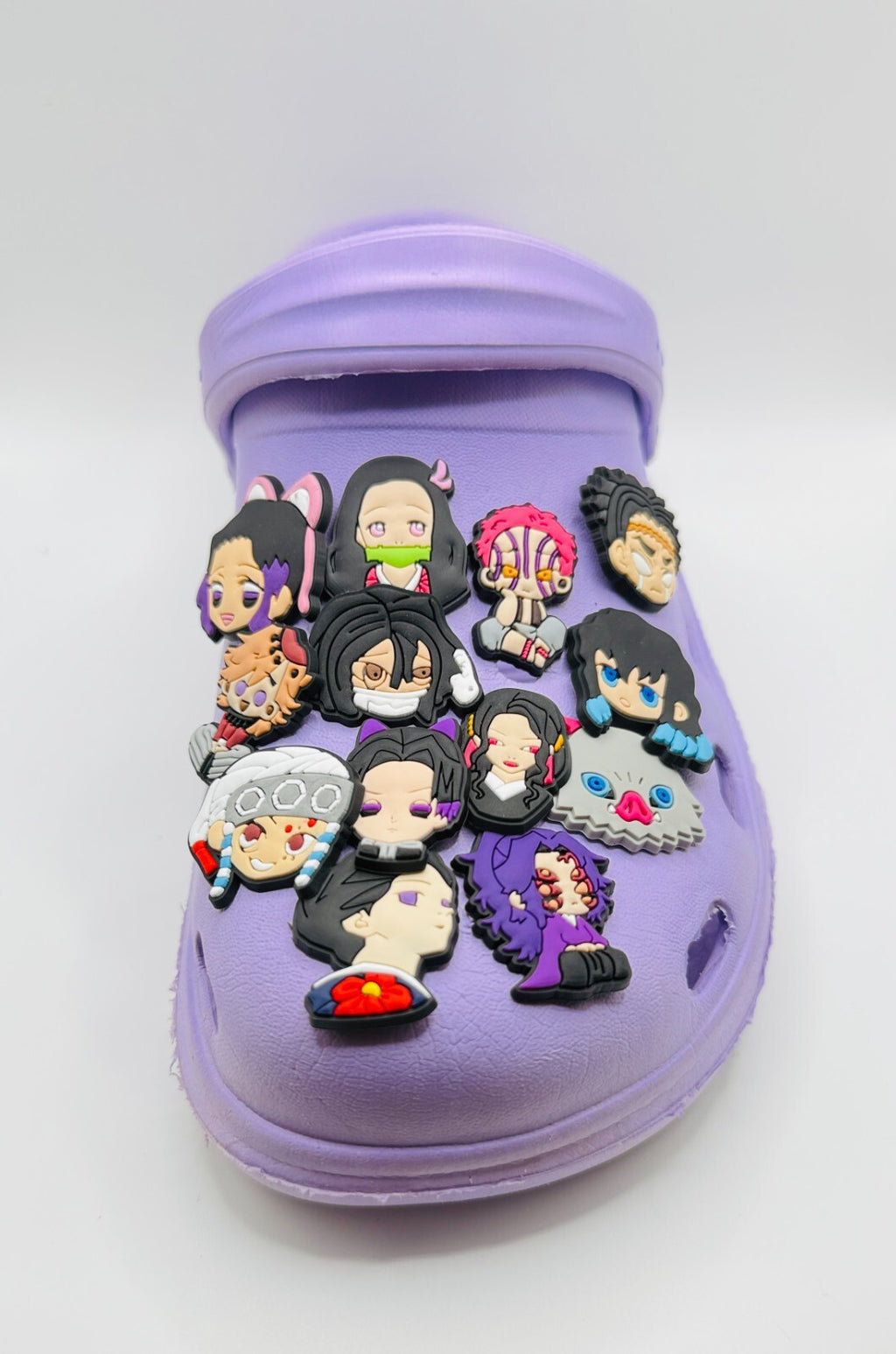 Demon Slayer shoe charms, set of 14, for Crocs-style clogs