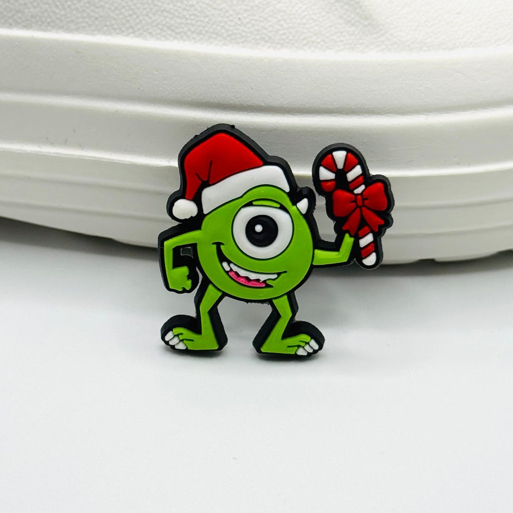 Christmas Cartoons shoe charms, set of 12, for Crocs-style clogs