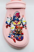 Ultraman shoe charms, set of 8, for Crocs-style clogs