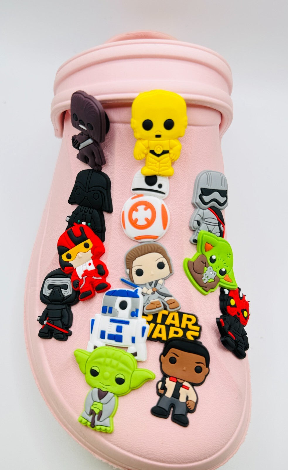 Star Wars shoe charms, set of 14, for Crocs-style clogs