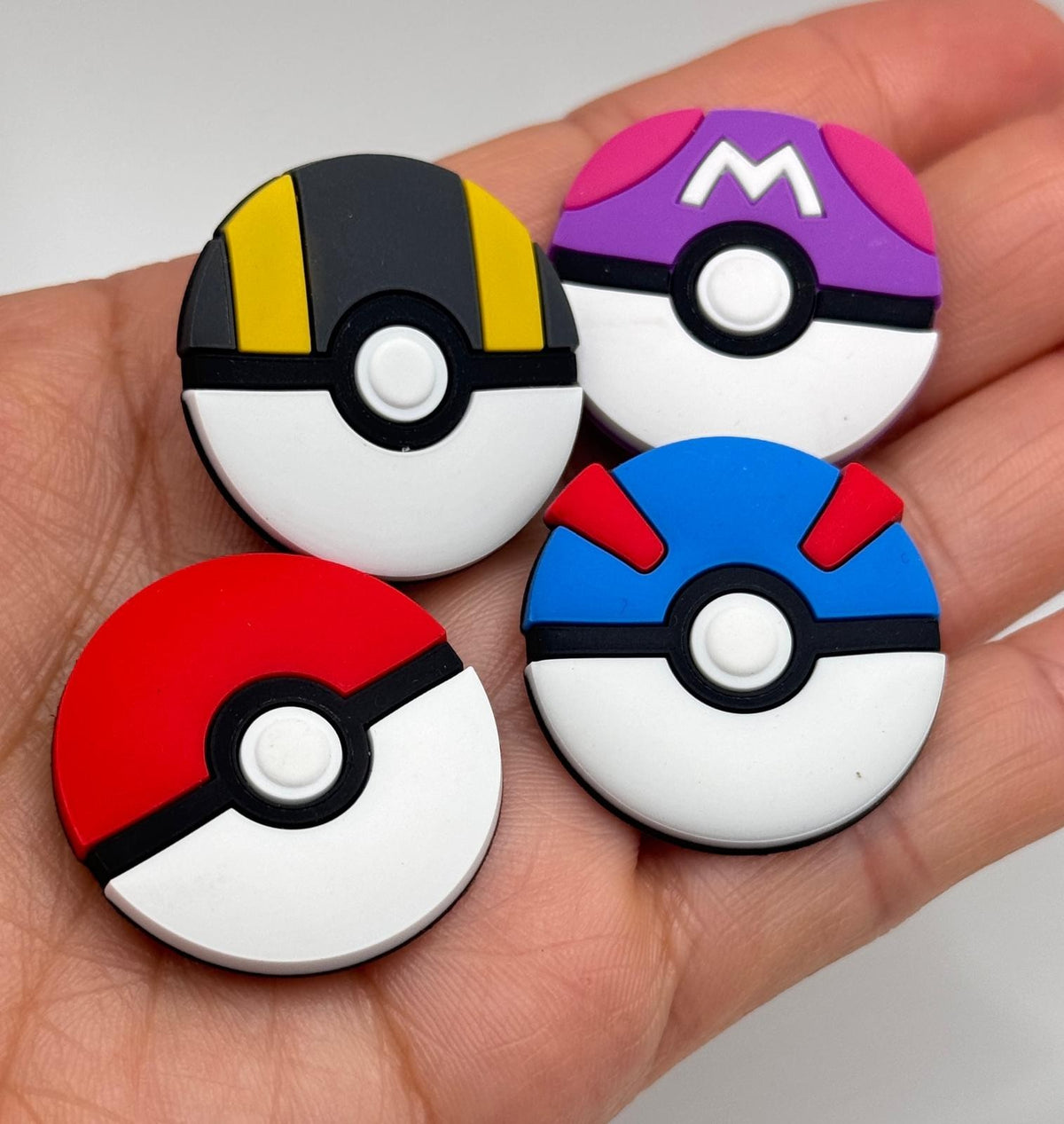 Pokémon poké ball mix shoe charms, set of 4 – photo 3