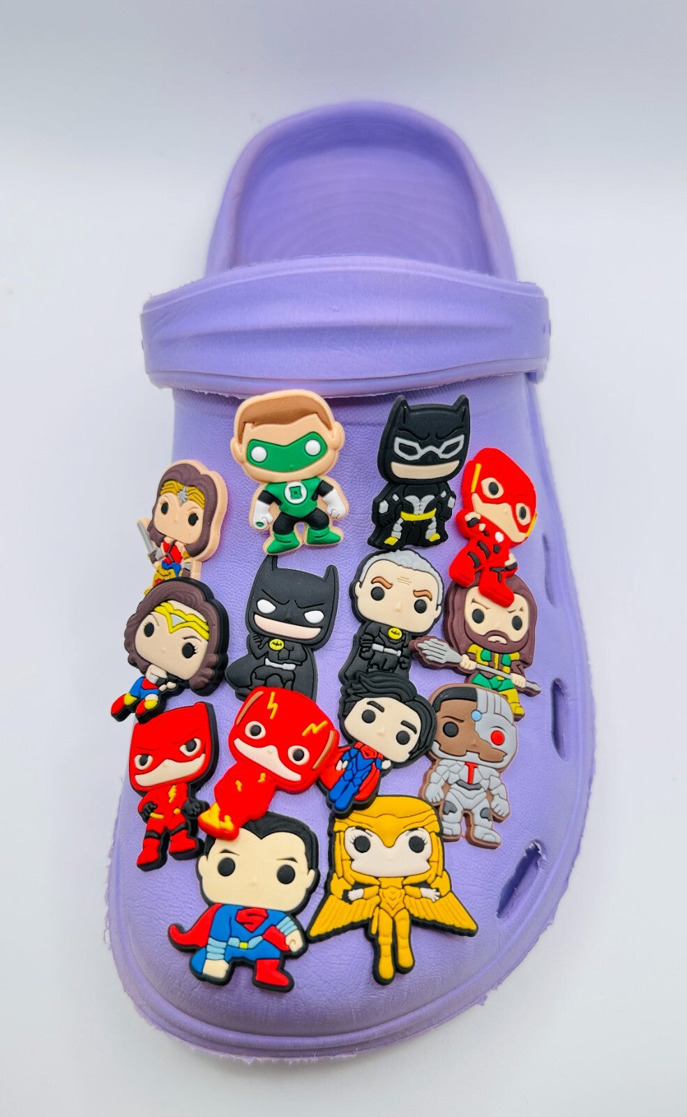 DC shoe charms, set of 14, for Crocs-style clogs