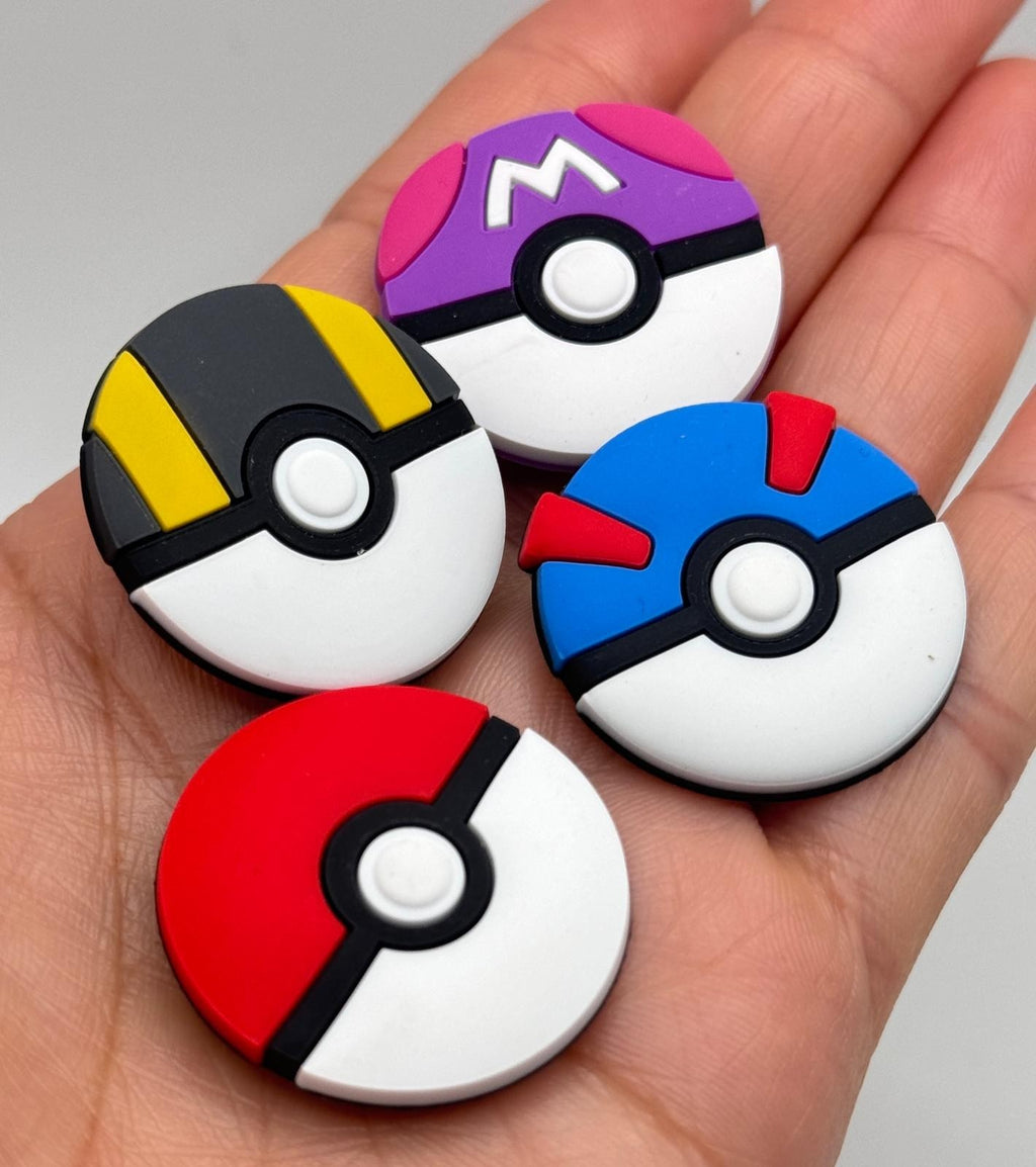 Pokémon poké ball mix shoe charms, set of 4 – photo 2