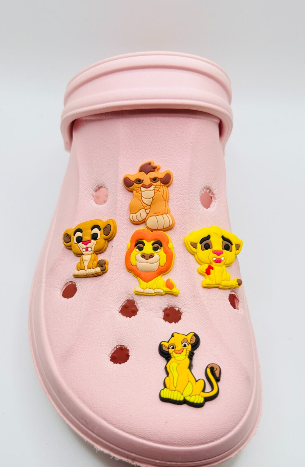 Lion King shoe charms, set of 5, for Crocs-style clogs