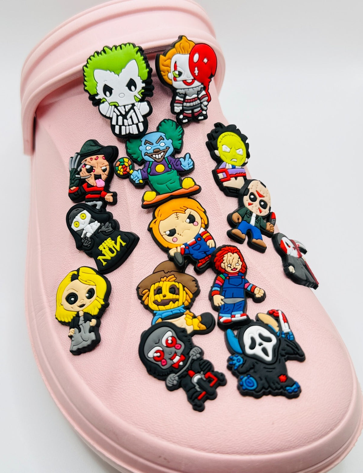 Halloween shoe charms, set of 14, for Crocs-style clogs