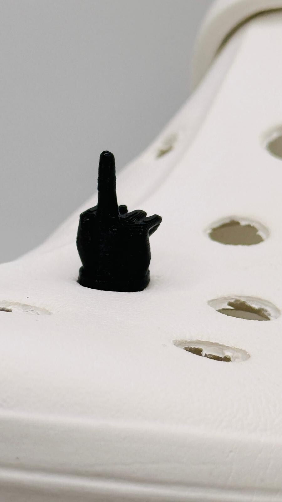 Middle Finger Swearing Offensive Rude Real UK 🇬🇧 shoe charms for Crocs-style clogs