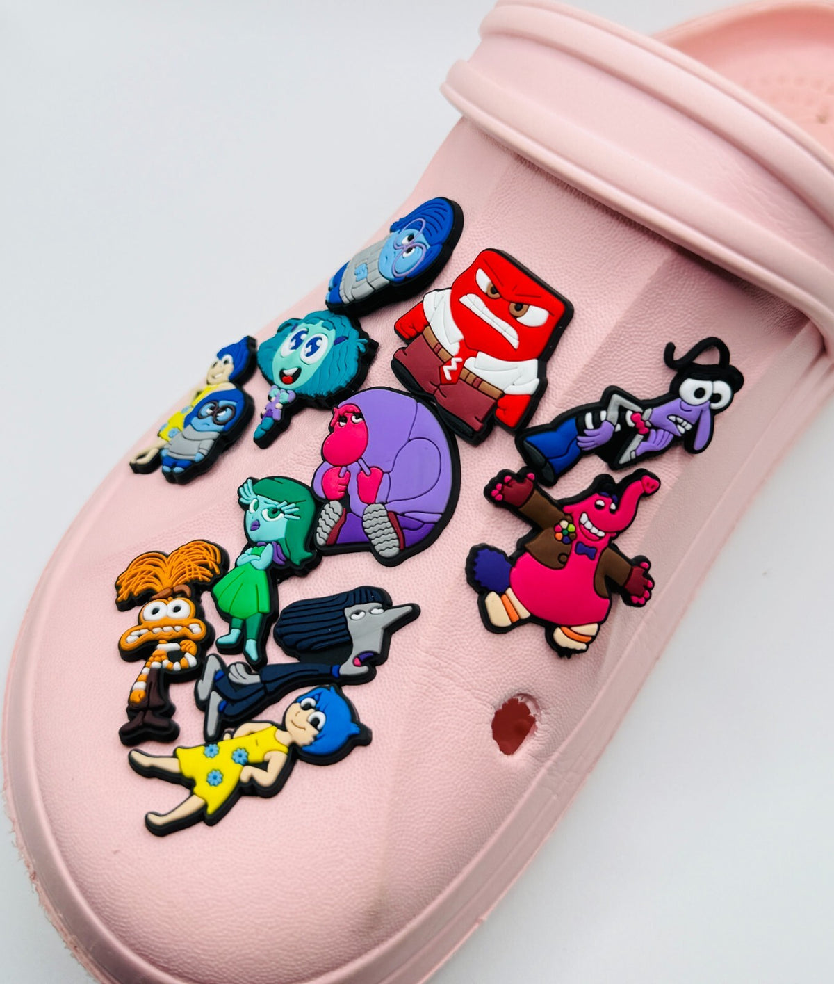Inside Out shoe charms, set of 11, for Crocs-style clogs