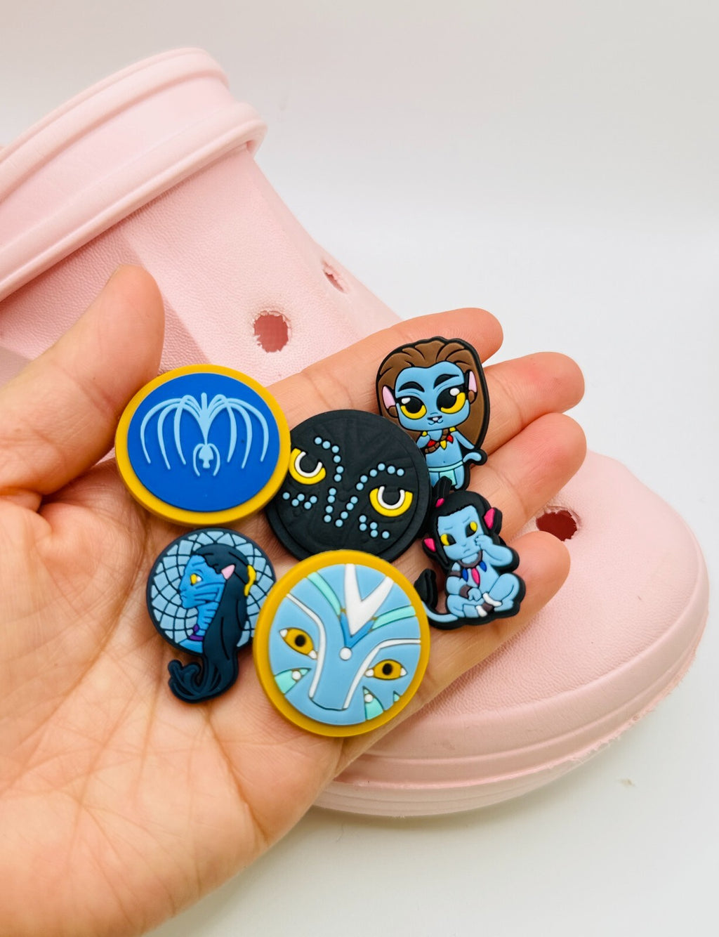 Avatar shoe charms, set of 6, for Crocs-style clogs