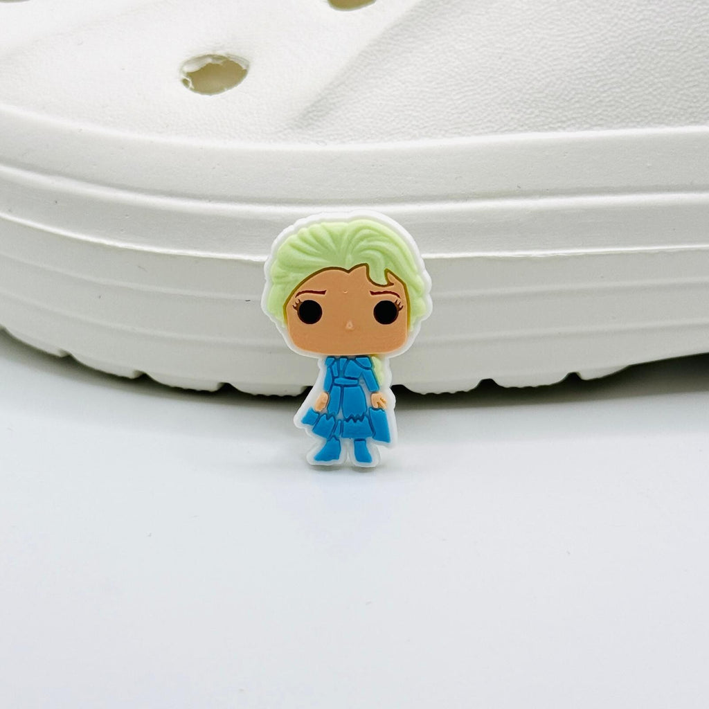 Frozen shoe charms, set of 12, for Crocs-style clogs