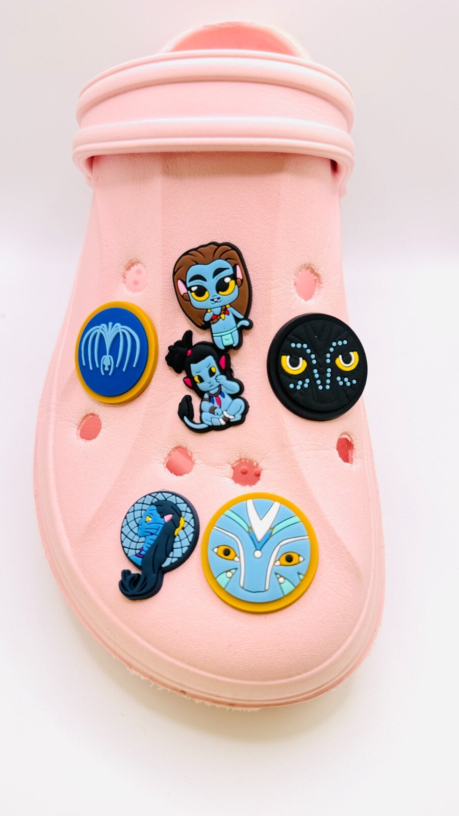 Avatar shoe charms, set of 6, for Crocs-style clogs