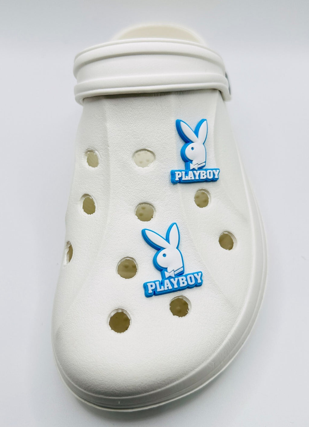 Playboy shoe charms, set of 2, for Crocs-style clogs