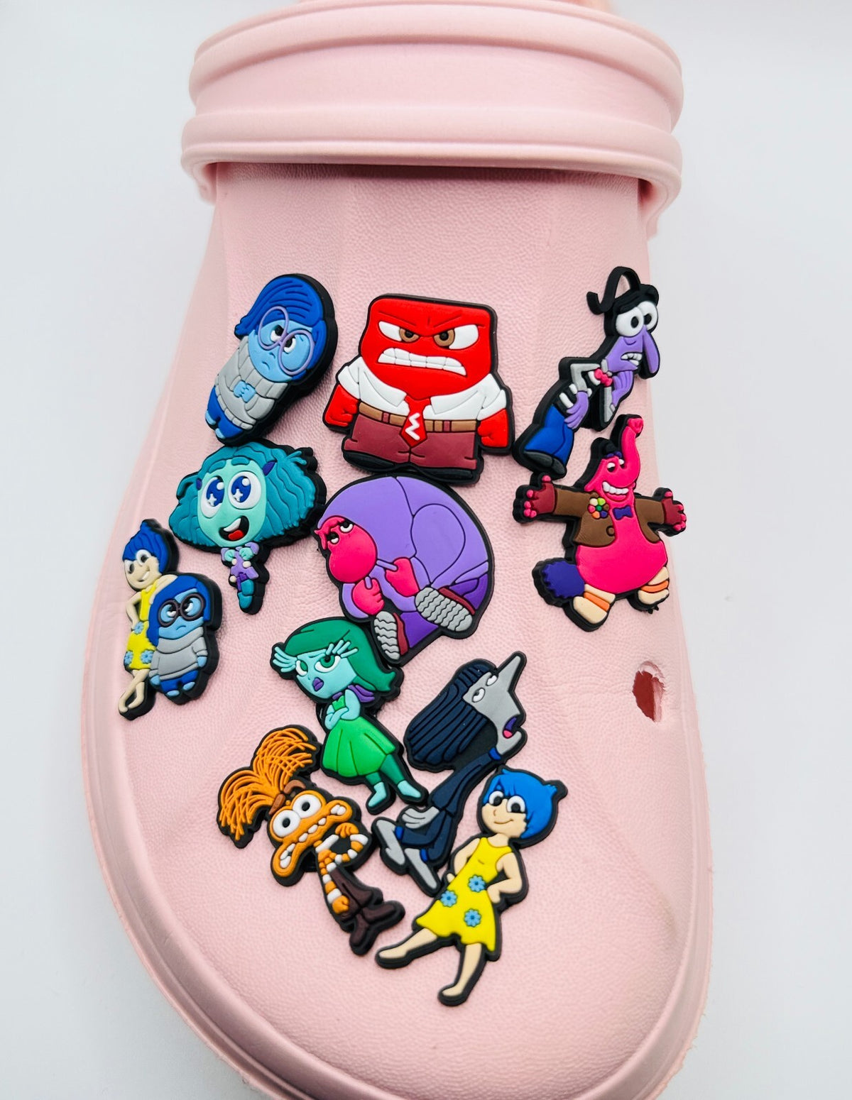 Inside Out shoe charms, set of 11, for Crocs-style clogs