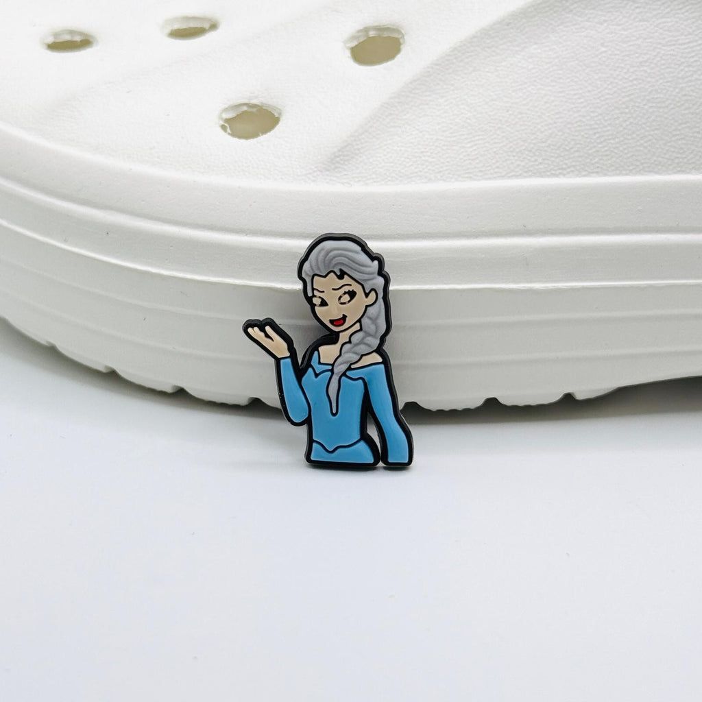 Frozen shoe charms, set of 12, for Crocs-style clogs