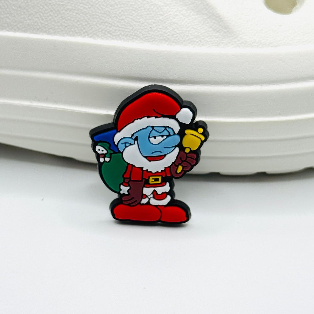Christmas Cartoons shoe charms, set of 12, for Crocs-style clogs
