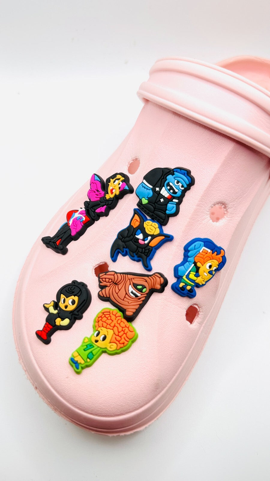 Hotel Transylvania shoe charms, set of 8, for Crocs-style clogs