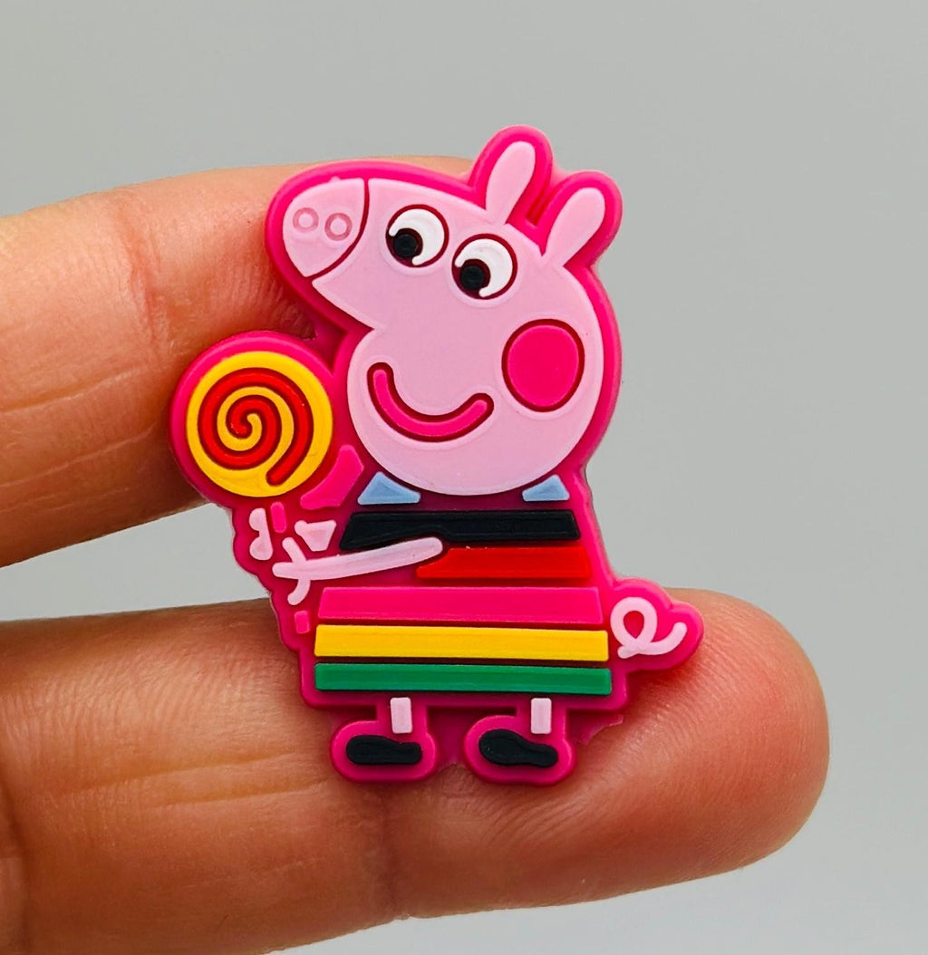 Peppa Pig shoe charms for Crocs-style clogs