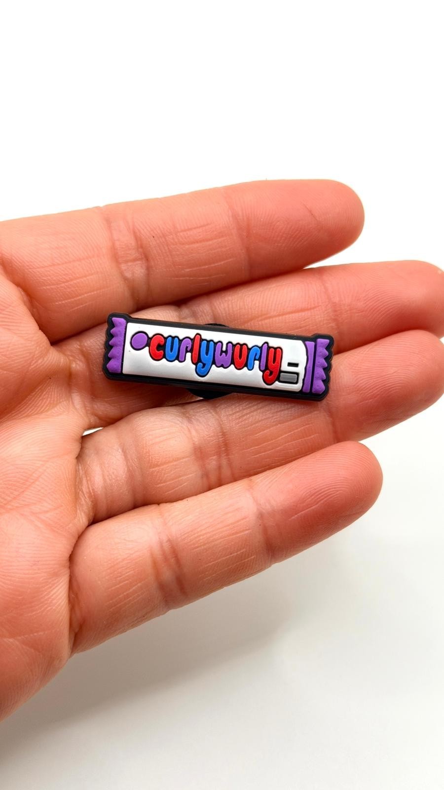 Curly Wurly Chocolate shoe charms for Crocs-style clogs